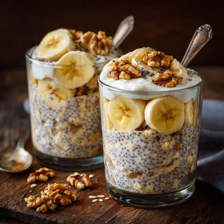 Banana Overnight Oats with Chia